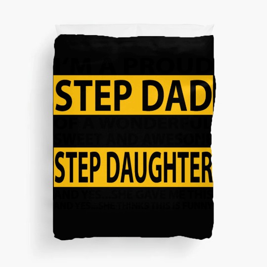 Funny Step Dad Duvet Covers Fathers Day Gift Step