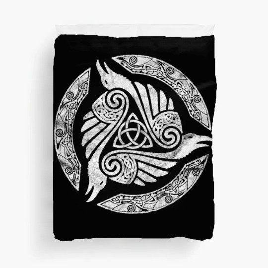 Celtic Trinity Knot Crow Spiritual Mandala Duvet Covers