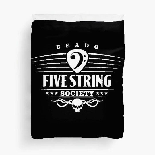 Mens Five String Society Duvet Covers for 5 String Bass