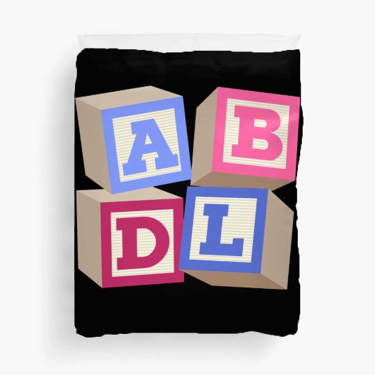 AB DL ageplay ABDL adult baby diaper baby Duvet Covers