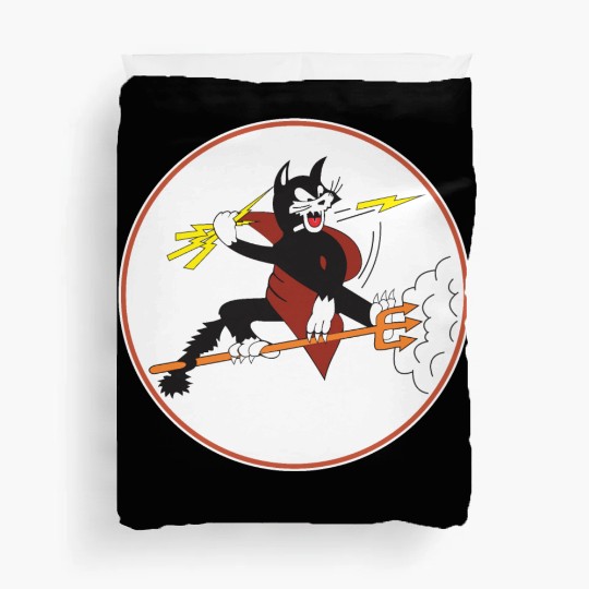 Fighter Squadron 191 (VF-191) Satan's Kittens Duvet Covers