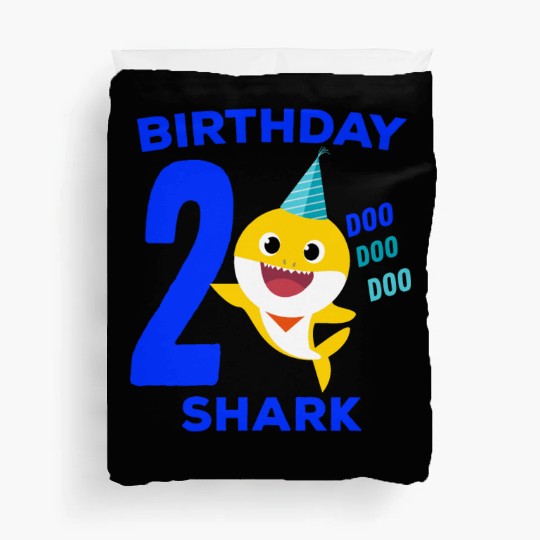 Baby Shark 2nd Birthday - Baby Shark Song Gifts Duvet Covers