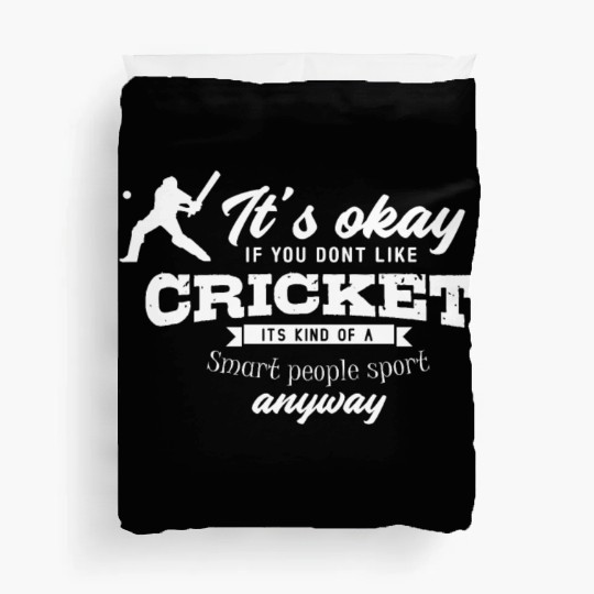Cricket Team Gift Funny Cricket Player Duvet Covers