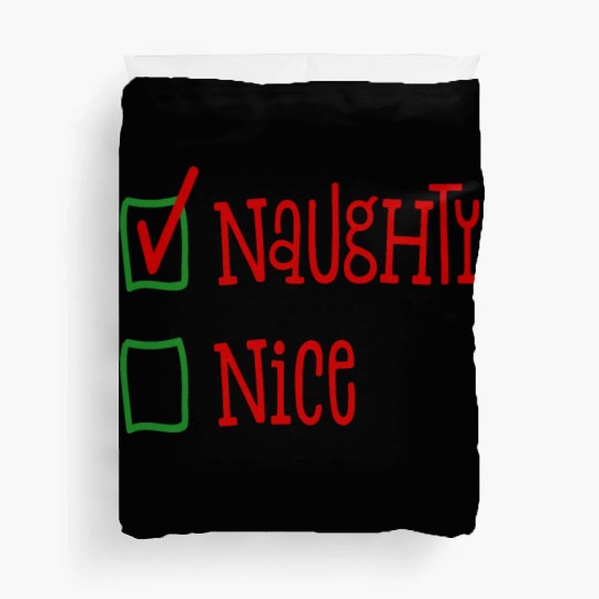 NaughtyNice Christmas Gift Idea Duvet Covers