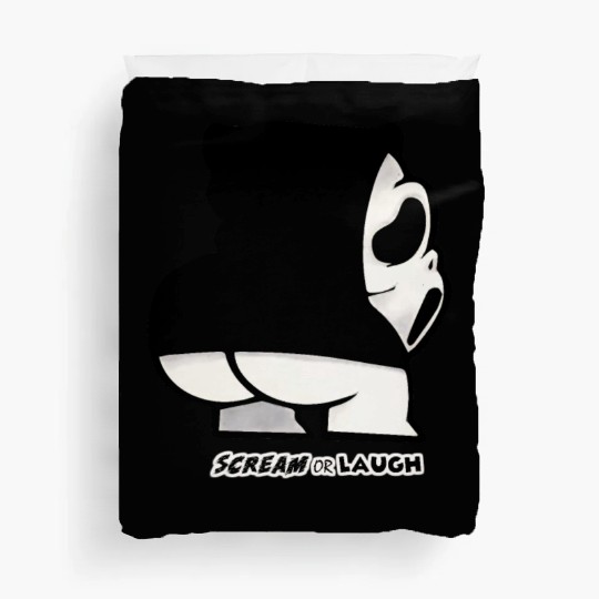 Ghost creature scream or laugh Duvet Covers