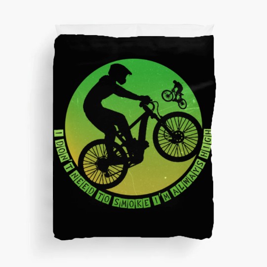 Mountainbike Mountainbiking Bike Born to Drive Duvet Covers