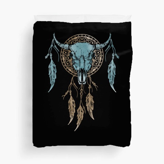 Womens Street Style Bull Skull Rodeo Duvet Covers
