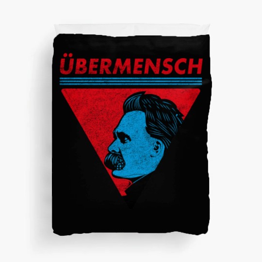 Vintage Übermensch Nietzsche Philosophy Nihilism Duvet Covers