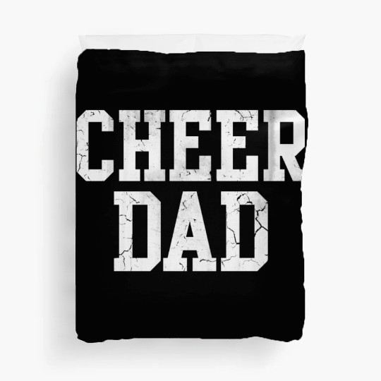 Cheer Dad Cheerleader Cheerleading Father Duvet Covers