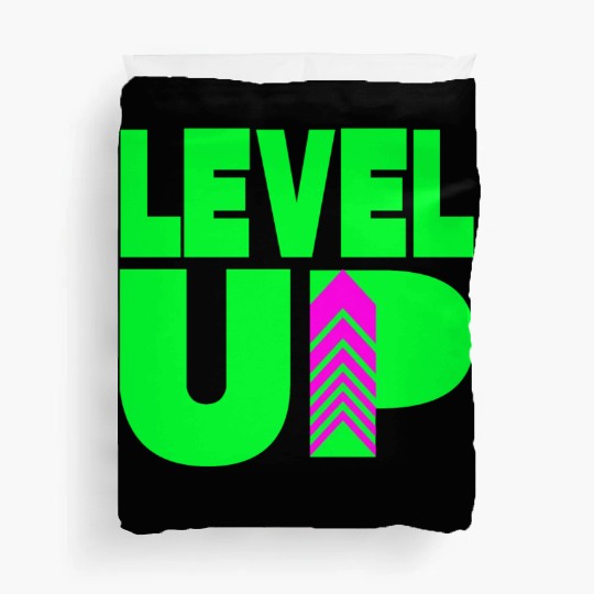 Level Up Neon Green Duvet Covers