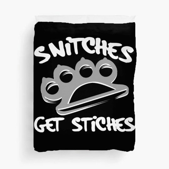 Cool Thug Life Duvet Covers For Gangster "Snitches Get