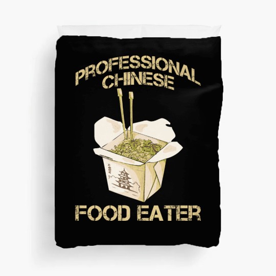 Professional Chinese Food Eater Asian Noodle Lover Duvet Covers
