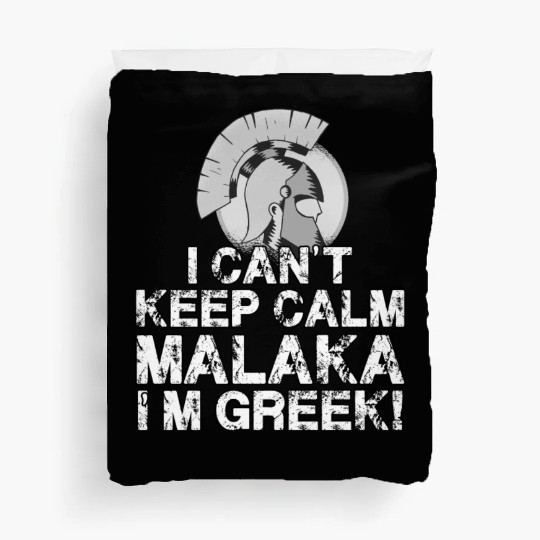 Greek Sparta Helmet Greece Malaka Hellas Duvet Covers