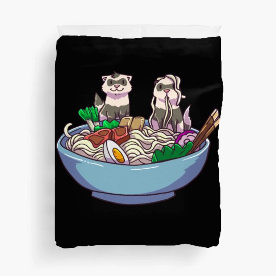Ramen Ferret Anime Duvet Covers