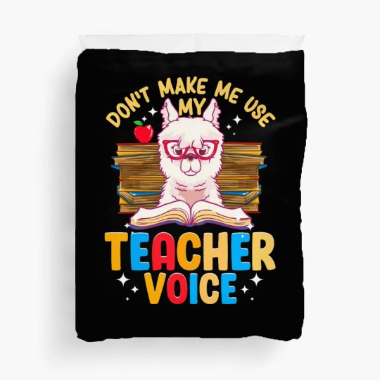 Funny Alpaca Teacher - Teacher Appreciation Gifts Duvet Covers