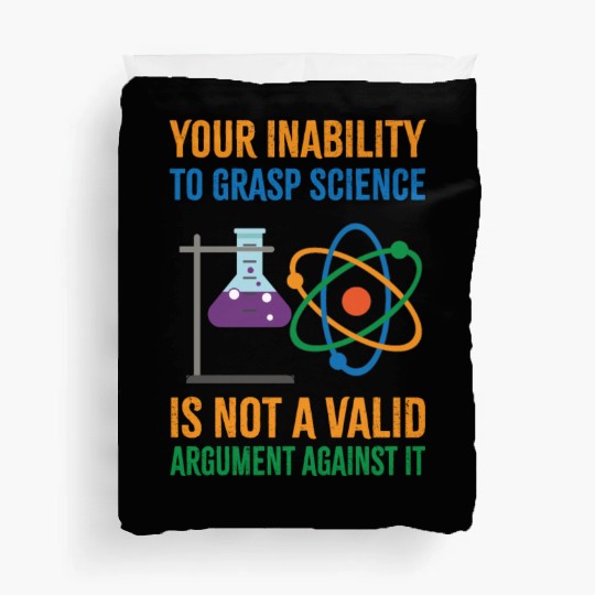 Funny Pro Science Anti Trump Scientific Political Duvet Covers