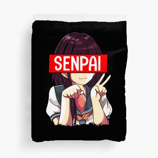 Senpai Anime Girl Japanese Cute Manga Kawaii Duvet Covers