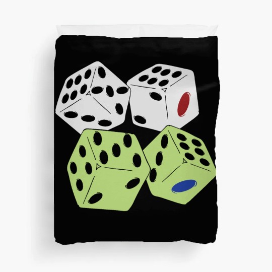 roll ludo dice Duvet Covers