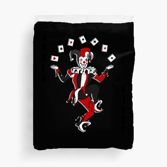 Joker Joggling Card Duvet Covers