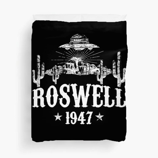 Roswell Flying Saucer 1947, Storm Area 51, UFO Duvet Covers