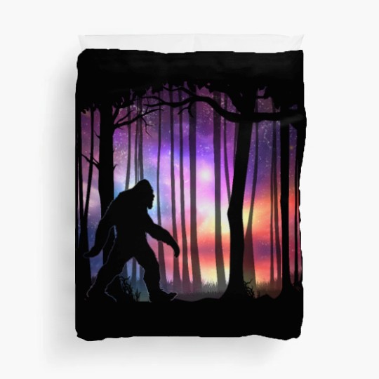Bigfoot Northern Lights - Space Galaxy Aurora Duvet Covers