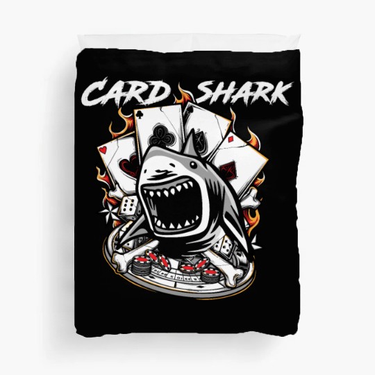 Vintage Card Shark Poker Player - Awesome Gift Duvet Covers
