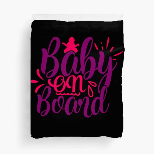 Duvet Covers of maternity baby on board gift humor fun
