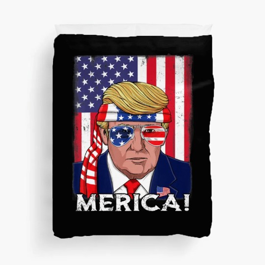 4th Of July Trump Merica USA Boys Girls Kids Duvet Covers
