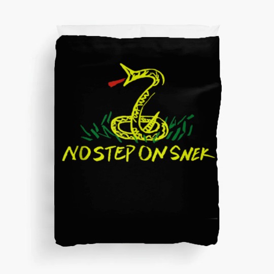 Patriotic No Step on Snek Hand Drawn Gadsden Duvet Covers