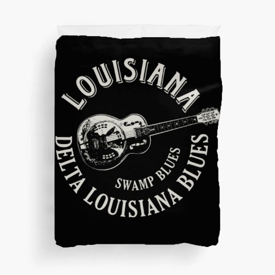 Louisiana Delta Blues Swamp Blues Guitar Duvet Covers