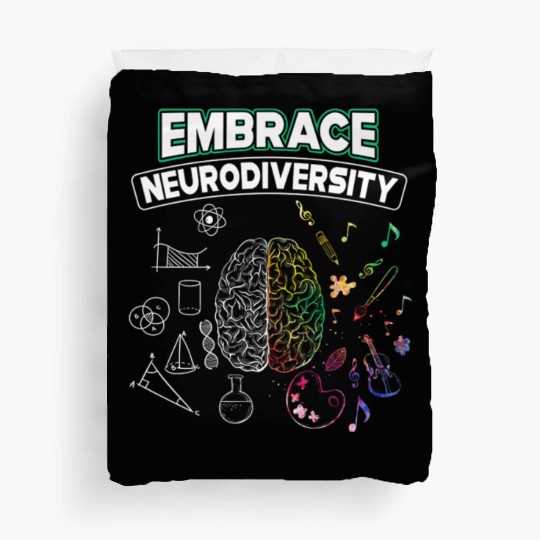 Embrace Neurodiversity Brain Voice Duvet Covers