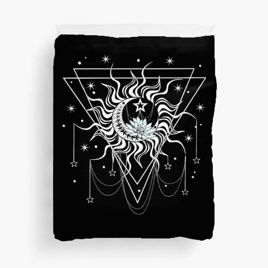 sun moon star Duvet Covers