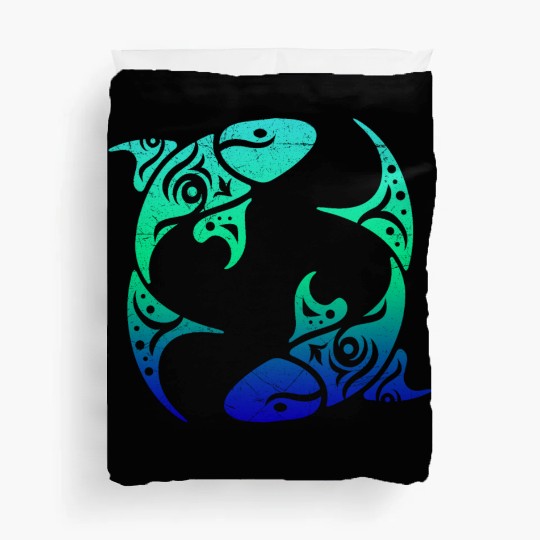 T Tattoo Pisces Horoscope Gift Idea Duvet Covers