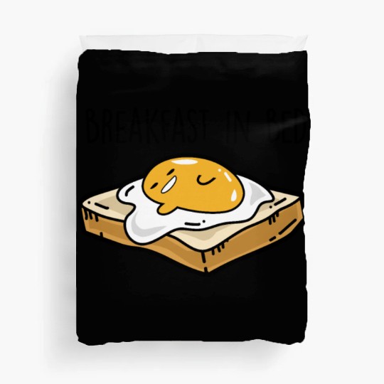 Fried egg toast - Breakfast in bed Duvet Covers