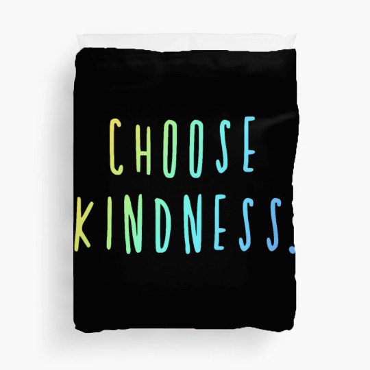 Choose Kindness Cool Colors Ombre Duvet Covers