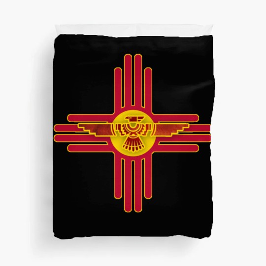 New Mexico Flag Zia Symbol Floral Nature Eagle So Duvet Covers