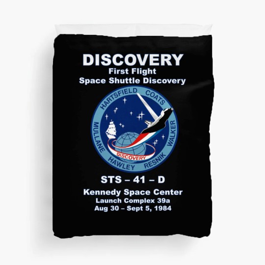 NASA Space Shuttle STS-41-D Vintage Crew Duvet Covers