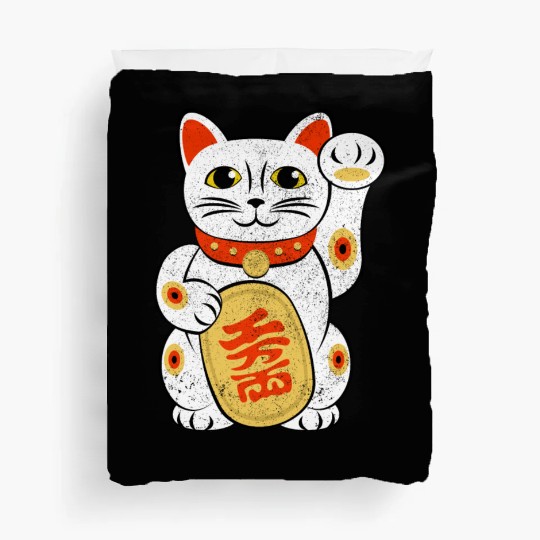 Japan Lucky Cat Japanese Maneki Neko Good Luck Cha Duvet Covers