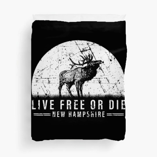 Live Free or Die New Hampshire Hiking Duvet Covers