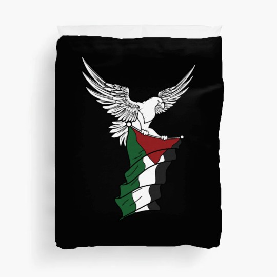 Free Palestine Palestinian Flag Bird Eagle Palesti Duvet Covers