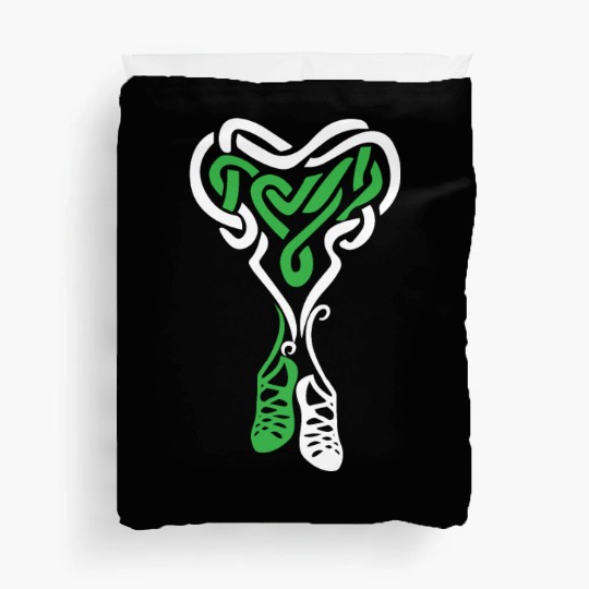 Irish Step Dancing Celtic Knot Heart Duvet Covers