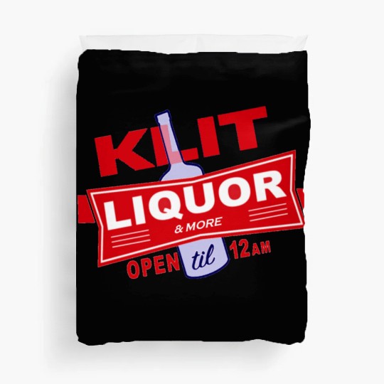 KLIT Liquor parody logo Duvet Covers