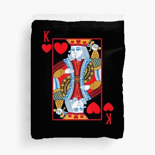 Halloween Playing Card Costume KING OF HEARTS Duvet Covers
