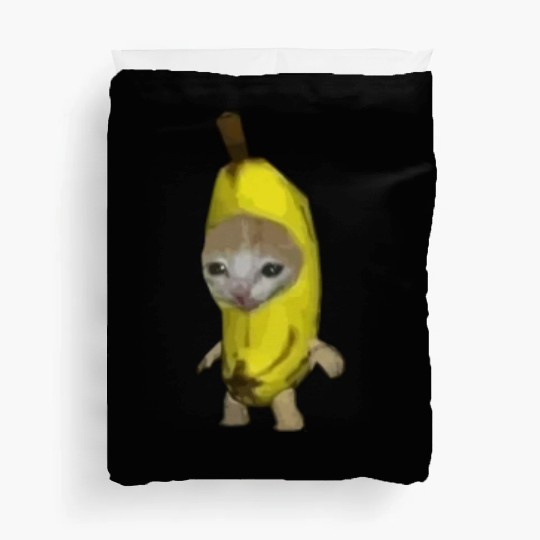 Banana Cat Funny Meme Gift Duvet Covers