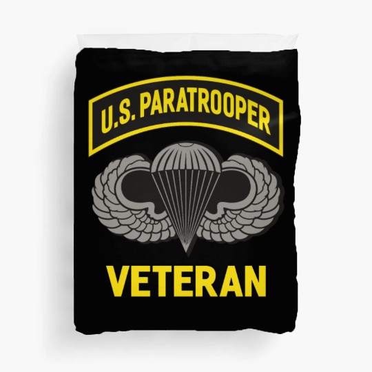 Us Paratrooper Airborne Division Army Veteran Duvet Covers