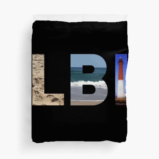 Lbi Long Beach Island Nj Photo Beach Ocean Lightho Duvet Covers