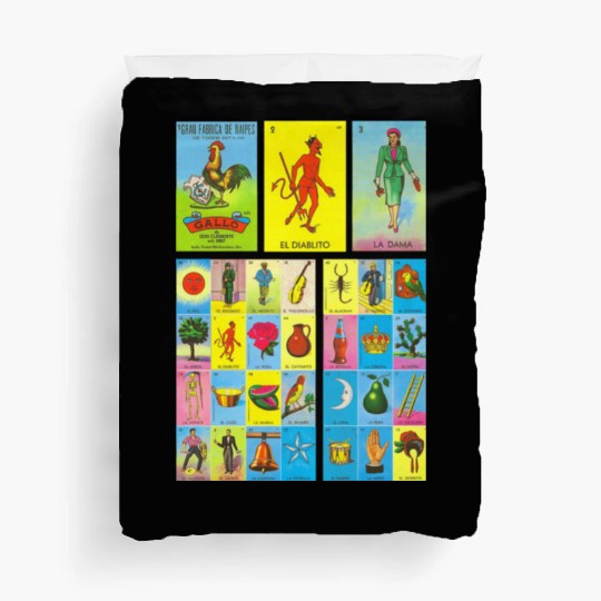 Loteria Mexican Duvet Covers