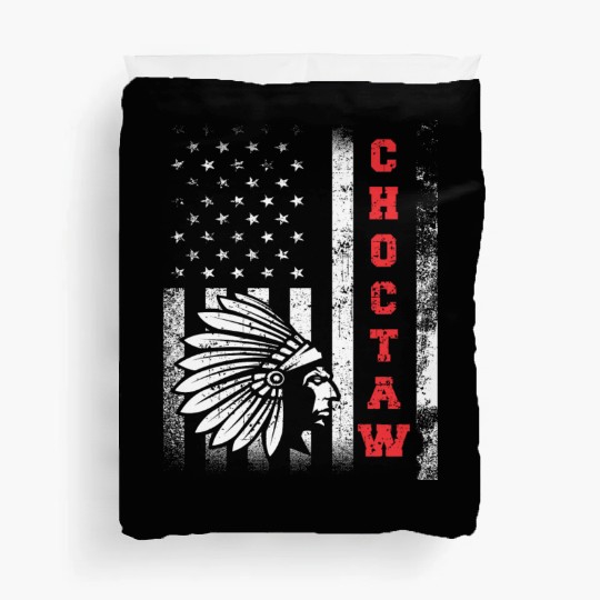 Choctaw Flag US USA Native American Indian Gift Duvet Covers