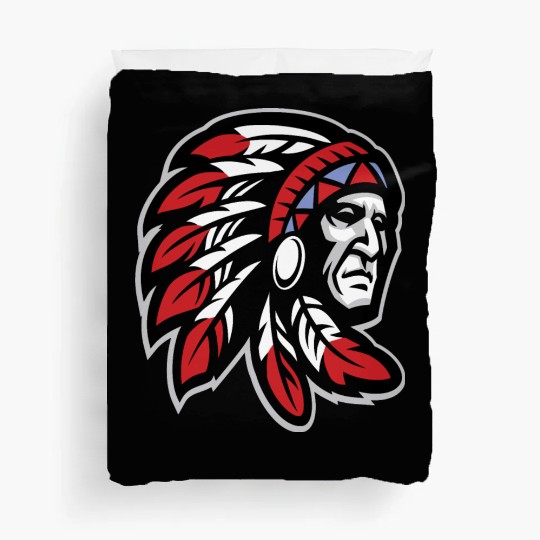 Native American Indian Headdress Duvet Covers