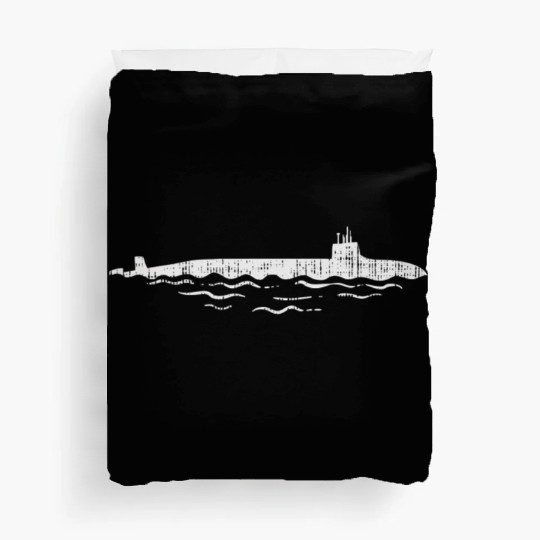 US Navy Submarine Vessel Vintage Submariner Duvet Covers